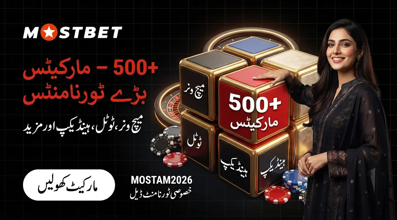 Odds format and available bet types on Mostbet