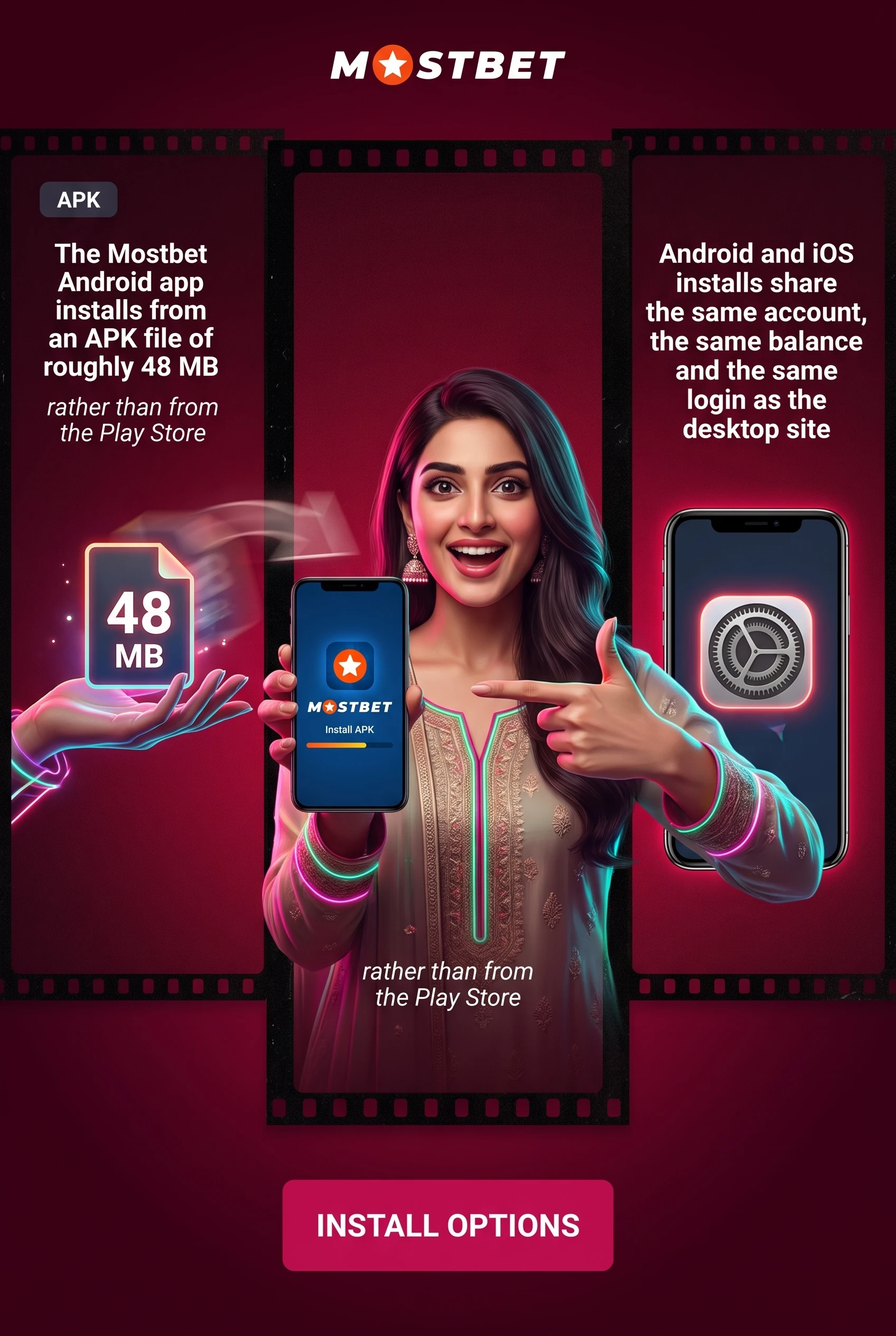Mostbet mobile app for Android APK and iOS